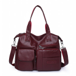 PU-nahast naiste kott &Otilde;lakott Suure mahutavusega Crossbody kott Naiste k&auml;ekott punane