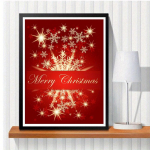 DIY Teemantmaal R&otilde;&otilde;msate j&otilde;ulude &otilde;nnitluskaardi ristpistes komplekt Mosaiikkunst Teemantmaal T&auml;isringi/ruudukujuline teemant-kodukaunistus Round 30x40cm