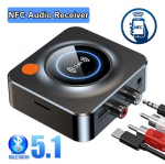 Uus NFC Bluetooth 5.1 vastuv&otilde;tja auto NFC Stereo AUX 3,5 mm pistikupesa RCA optiline Bluetooth heli juhtmevaba adapter TV juhtmeta autokomplekt
