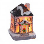 J&otilde;ulud helendav majadekoratsioon Romantiline soe valgustus Vaiguga k&auml;sit&ouml;&ouml; v&auml;ike t&ouml;&ouml;laud LED lumega kaetud majakaunistus Kujukeste peofestival A