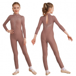 Lastele t&uuml;drukutele iluuisutamine Unitard l&auml;ikiv Rhinestone jumpsuit, pikkade varrukatega body, v&otilde;imlemis-tantsu kost&uuml;&uuml;m 15-16 Years roosa