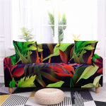 Elutoa elastsed diivanikatted, mitmev&auml;rvilised lehed, tr&uuml;kitud diivanikate L-kujuline sektsioondiivanikaitse Kodu hotellikujundus 1 seat 90-140cm