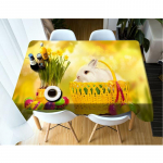 Lihav&otilde;ttej&auml;nes bambuskorvis Kuldkala ristk&uuml;likukujuline &uuml;mar pehme paksendatud puuvillane laudlina tolmukindel katter&auml;tik 80 X 80CM
