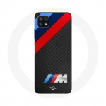 Coque pour Samsung Galaxy A22 5G BMW M Logo carbone