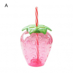 Veepudel Cartoon Food Grade PP laialdane rakendus Maasika Straw Cup Home A