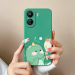 Xiaomi Redmi Note 13 Pro 13R 13C K60 Ultra K70 Pro K70E &uuml;mbrisele armsa dinosauruse k&otilde;rgekvaliteedilise matt vedela silikoonist tagakaane kaitsekesta kaitserauad Redmi Note 13 5G