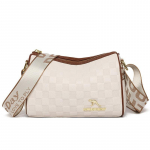 Naiste kott Moodne veisenahast nahast &uuml;he &otilde;lakott Crossbody kott One Size valge