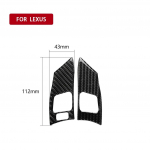 2tk Lexus IS IS250 300 350C 2006-2012 auto roolinupu dekoratiivkaane trimmimise kleebis kleebis auto tarvikud s&uuml;sinikkiust style A
