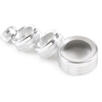 4Pcs/Set Aluminum Alloy Car Air conditioner volume knob cover Trim Fit For Jaguar XJ 2010- Auto Interior Accessories punane