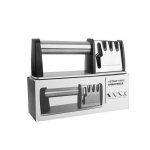 Uus neljasektsiooniline roostevabast terasest teritust&ouml;&ouml;riist majapidamises kasutatava k&ouml;&ouml;ginuga k&auml;&auml;rid kiirteritav kiviteritaja