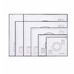 Suur silikoonist k&uuml;psetusmatt, kondiitritoodete rullimis- ja s&otilde;tkumisalus, k&ouml;&ouml;gi crepes'i ja pitsataigna jaoks, mittenakkuv pann, kondiitritoodete matt, 8 suurust 29x26cm punane
