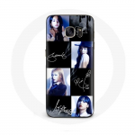 Coque pour Samsung Galaxy S7 Edge Blackpink Signature Photo Jennie Jisoo Lisa Rose - Maniacase