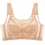 Suure suurusega rinnahoidja naiste toruga &uuml;laosa reguleeritav aluspesu E Cup Bralette pits Seksikas rinnahoidja Push Up Sensuaalne pesu N&auml;htamatu rinnahoidja 34/75C beež