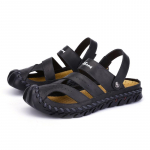 Meeste sandaalid mustad nahast Gladiator Sandaalid Suvised Rooma sandaalid Meestele Suures suuruses rannajalatsid EU:45 pruun