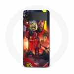 Coque Samsung Galaxy Z Flip4 Lewis Hamilton Scuderia Ferrari F1 officiel