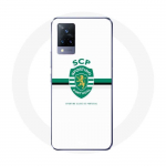 Coque Vivo v21 5G scp sporting portugal fond blanc