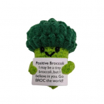 1/2 tk Positiivne heegeldatud k&ouml;&ouml;givili koos julgustava kaardiga emotsionaalse toega K&auml;sitsi valmistatud kudumine Porgand Brokkoli m&auml;ngunukk lastele t&auml;iskasvanute kingitus B