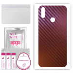 apgo skin sticker film foil vinyl for the BACK compatible with Realme 3 Pro, scratch-resistant, easy to install - Carbon Chameleon CAKA5