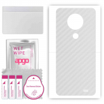 apgo Protective Skin Sticker for the back compatible with Oukitel C19, Wrap Film, Foil, Vinyl - Pattern Transparent Carbon