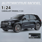1/24 skaalaga Benz GLE 350 sulamist automudel Valgus- ja heliefektiga valatud autom&auml;nguasjad poistele S&uuml;nnip&auml;evakingitus Lastele M&auml;nguasjad Autokollektsioon 1/24-Size:20.5*8.5*7.5cm must