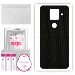 apgo Protective Skin Sticker for the back compatible with Sharp Aquos Sense4 Plus, Wrap Film, Foil, Vinyl - Pattern Matrix