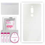 apgo Protective Skin Sticker for the back compatible with Meizu X8, Wrap Film, Foil, Vinyl - Pattern Matte Transparent