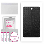apgo skin sticker film foil vinyl for the BACK compatible with Alcatel 3T 8, scratch-resistant, easy to install - Black Honeycomb