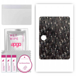 apgo Protective Skin Sticker for the back compatible with Oppo Pad 2, Wrap Film, Foil, Vinyl - Pattern Carbon Black Pixel
