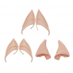 3 paari kummist p&auml;kapiku k&otilde;rvad 10 cm 12 cm rollim&auml;ngivad dekoratiivsed k&otilde;rvad Cosplay haldjas pixie pehmed terava otsaga n&auml;pun&auml;ited Anime peokleidid kost&uuml;&uuml;m-meigitarvikud khaki