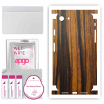 apgo Protective Skin Sticker for the back+sides compatible with Apple iPhone 8, Full Wrap Film, Foil, Vinyl - Pattern Tigerwood