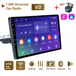 Universaalne 1 Din 9 2+32G Android-raadio Auto Android-autom&auml;ngija tugi peeglilingi tagantvaade WIFI GPS BT FM rooliratta juhtimine 9 inch must