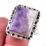 Looduslik Tiffany kivi v&auml;&auml;riskivi 925 prooviga h&otilde;bedast ehtes&otilde;rmus S.10 L5k04