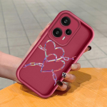 Pehme silikoonist ruudukujulise redeliga printimismustriga telefoni korpus, t&auml;iskaanega kaamera p&otilde;rutuskindel kaitse kummist &uuml;mbris Xiaomi Redmi jaoks Redmi 10 valge