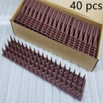 40 tk Lind Orav Pesukaru Tuvi Kass Loomade Peletusnaelad V&auml;litingimustesse Lindude Vastu Kaitse Naastud V&auml;litingimustesse Lindude Eemale Hoidmiseks pruun