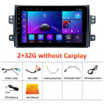 REAKOSOUND Android 9'' HD Peegel Autoraadio M&auml;ngija Universaalne Bluetooth GPS Navigatsioon Heli WIFI 2006 - 2016 Suzuki SX4 jaoks 2+32