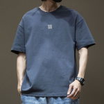100% puuvillane meeste T-s&auml;rk O-kaelusega poolvarrukatega vabaaja t-s&auml;rk meeste hip-hop pullover XL