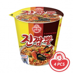 Ottogi V&uuml;rtsikas mereannid Ramen/Jin-Jjamg-Bbong V&auml;ike tass 75g (3 Valikud) 4PCS