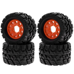 Kaugjuhitav roomik-kummist auto rehvid 120*72*69mm 4tk Asendus Kyosho Hpi Trax Monster Mk2 Tamiya Axial Kaugjuhitavale 1/10 Kontrollitavale autole Rattad