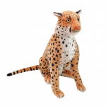 Elutruu pl&uuml;&uuml;sist leopardgepard m&auml;nguasi t&auml;is t&auml;idisega metsaloom Peluche nukutoa sisustus J&otilde;ulupuhkuse kingitused poistele 30cm