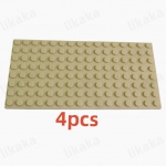 8*16 punktiga plastikust ehitusklotsid 4 tk. alusplaadid Juguetes &uuml;hilduvad City Classic m&auml;nguasjad miniplokid, alusplaadid, osad lastele