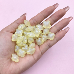 60 tk 16 mm nelinurkne t&auml;ht mood DIY akr&uuml;&uuml;l k&auml;ev&otilde;ru k&otilde;rvar&otilde;nga jaoks ehete valmistamine tarvikud lahtised helmed materjalid tarvikud kollane