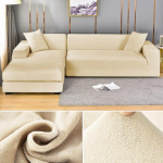 Sametine diivani kate Elastne paks L-kujuline nurgadiivani kate elutuppa 1/2/3/4 istekohaga veniv kate diivandiivani tugitoolile 1 Seater 90-140cm