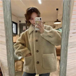 Talvejope naistele paks samet Korea imitatsioonlambast tudengitele Super Fire lahtine metsik plush sametist topp XXL