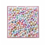 V&otilde;lu 10g-50g viilimine pol&uuml;st&uuml;reenhelmestest kaunistuste t&auml;iteaine kinkekarbi tarvikud vahtpallid kinkekarbid m&auml;nguasjade kandikkarp Makarooni v&auml;rvi DIY 10g 4-6mm mitmev&auml;rviline