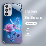 Samsung M02 Butterfly Flower A10 Rose A04 Liquid Note8 Pro Gradient A13 kaitse&uuml;mbris Note 20 Ultra