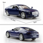 5-tolline metallist autosimulatsioon, peen survevalu ja m&auml;nguasjas&otilde;iduk Bentley Continental GT limusiin RMZ city 1:36 sulamist mudelikingitused lastele