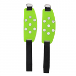 1 paar silikoonist seitsme hambaga j&auml;&auml;k&uuml;&uuml;nised v&auml;listingimustes ronimine libisemiskindlad reguleeritavad lumek&auml;epidemed, haaratsid One Size roheline