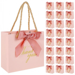 Roosast t&auml;nupaberist kinkekarbi pulmad s&uuml;nnip&auml;evapeo kommid k&uuml;psisepakendi kott Baby Shower Decor tarvikud 24 pcs
