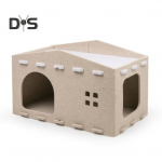 Kassivoodi Suur kassi koopapesa Lemmikloomamaja Viltkass M&auml;ngu puhkeruum Lemmikkorteri varjualune kuubik 2 &uuml;hes kraapimislauaga kassivoodi toakassidele