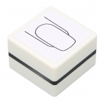 K&auml;sitsi maalitud k&uuml;&uuml;nekunsti harjutus selgete joontega manik&uuml;&uuml;ri stamper kaanega Pointed Nails